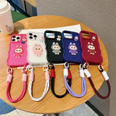 Cartoon Animal Phone Case with Strap